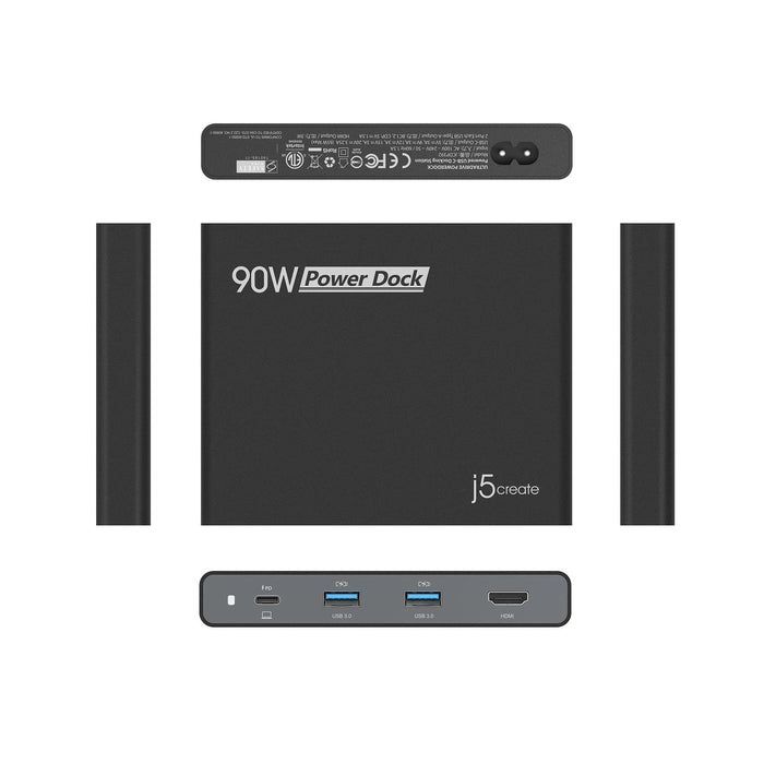 Docking station j5create JCDP392 90W Built-in USB-C, Travel Dock