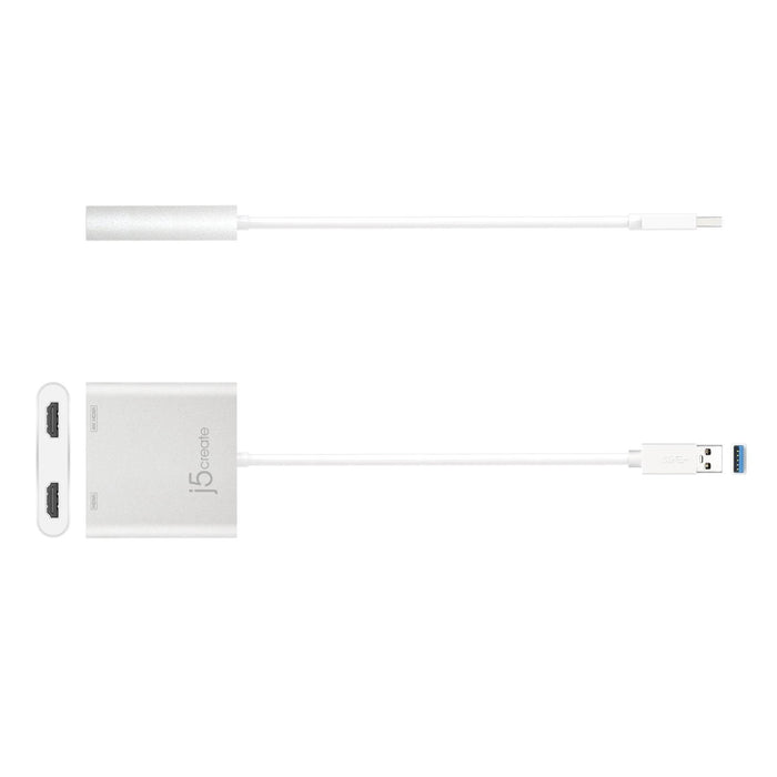 Adapter j5create JUA365, For 2 monitors, USB-C - HDMI