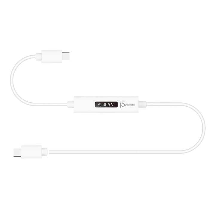 j5create JUCP14 Charging Cable, Power Meter, USB-C