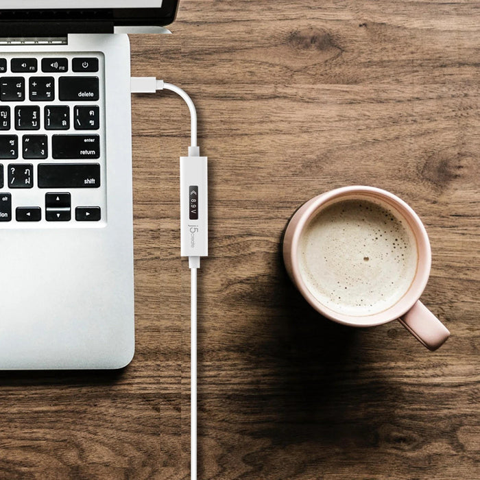 j5create JUCP14 Charging Cable, Power Meter, USB-C