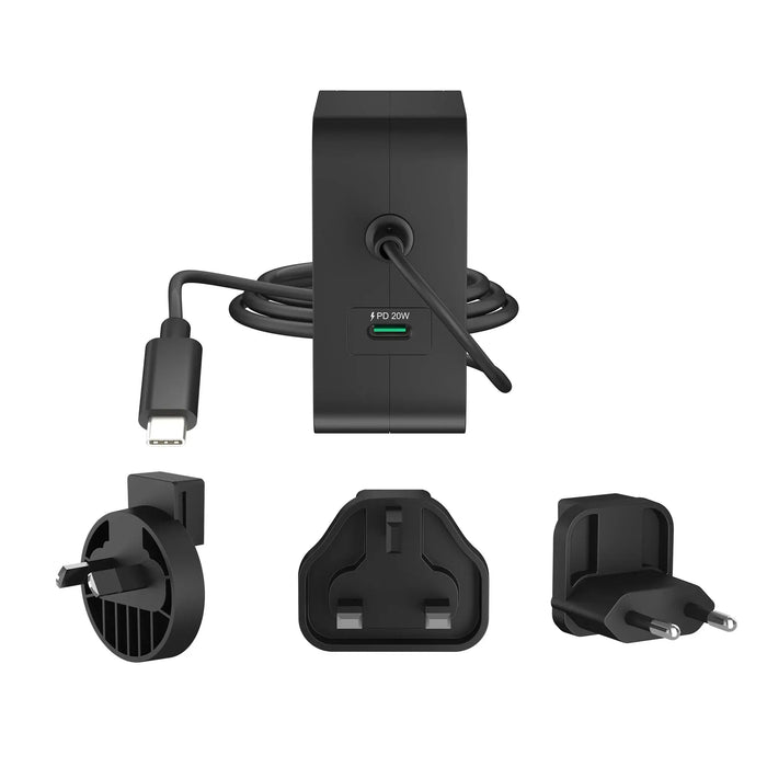 j5create JUP25102V Charger 220V- GaN 102W USB-C 2 ports- for laptops, tablets, phones