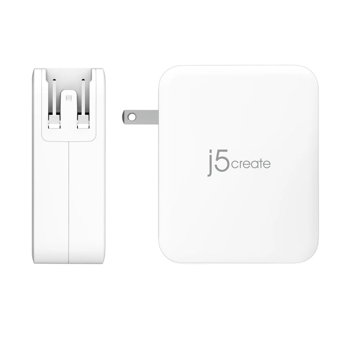 Network charger j5create JUP43130E 130W, 4 ports, USB-C, USB-A