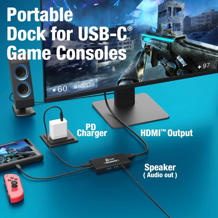 Capture j5create JVA01, HDMI - HDMI, USB-C hub, Black