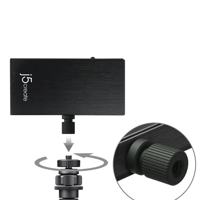 Capture adapter j5 create JVA02, HDMI to USB-C, PD, Black