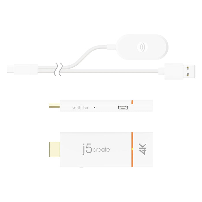 ScreenCast adapter j5create JVAW76, 4K, Wireless, 2.4 GHz, 5 GHz