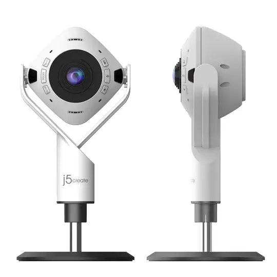 Video conference camera, j5create JVU368,360°,Full HD 1080p,USB™ UVC/UAC plug-and-play,HDR,AI function