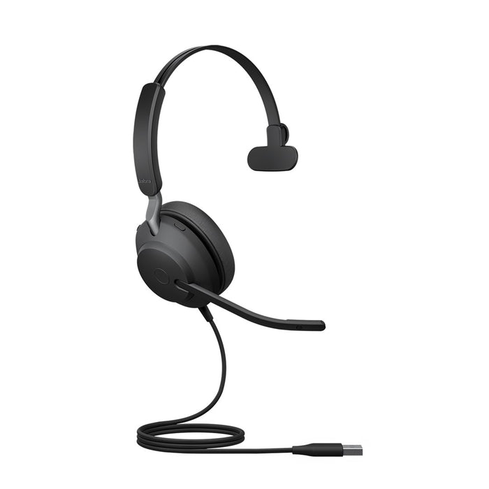 Jabra Evolve2 40 MS Mono USB-A - wired over-ear headphones, black