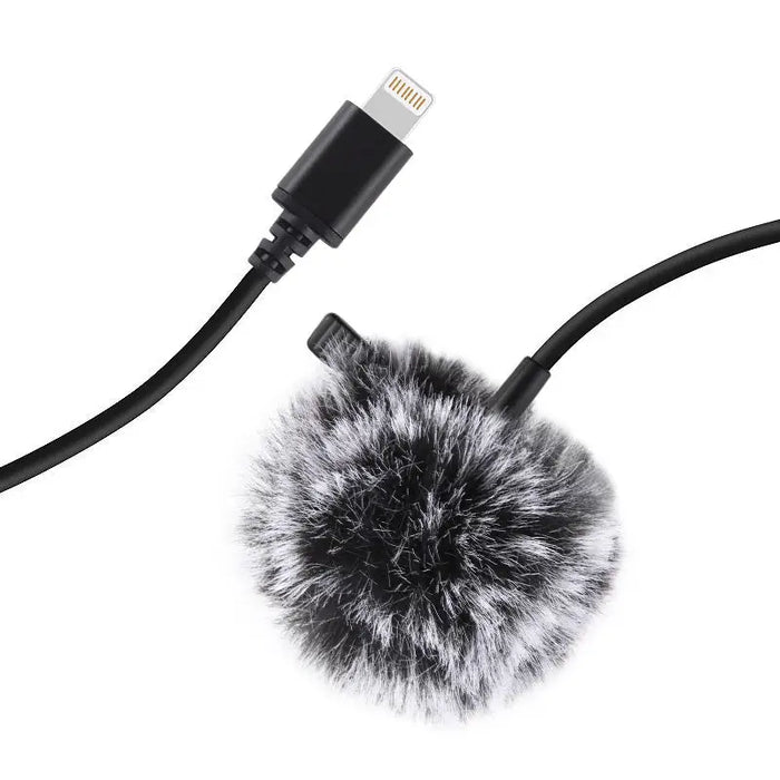Jack Puluz tie microphone with clip PU426 1.5m 3.5mm Lightning - Lavalier<<<Microphones<<<Audio<<<InnproXML