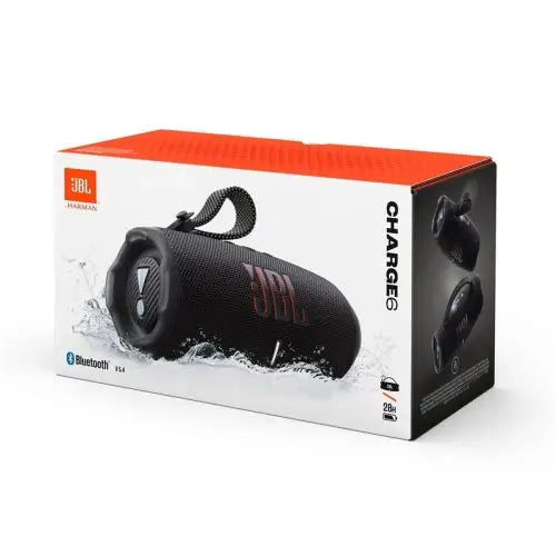 JBL Charge 6 Bluetooth Wireless Speaker Black EU - Speakers<<<JBL