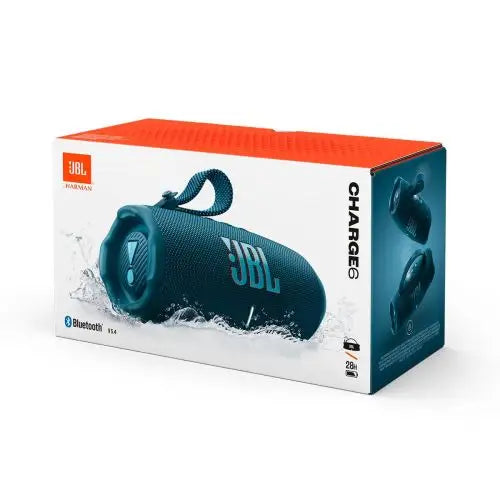 JBL Charge 6 Bluetooth Wireless Speaker Blue EU - Speakers<<<JBL