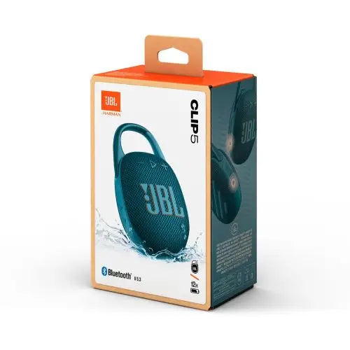 JBL CLIP 5 Bluetooth Wireless Speaker Blue EU - Speakers<<<JBL