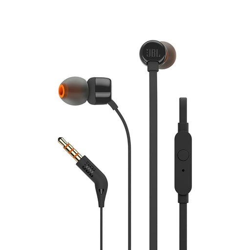 JBL Tune 110 in-ear headphones with 3.5mm mini jack and remote control - black - Headphones