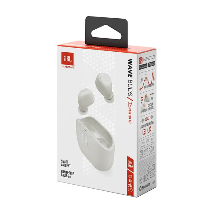 JBL Wave Buds In-Ear Headphones - White - Headphones and speakers<<<HurtelXML&&&Audio<<<Основна<<<DunaXML