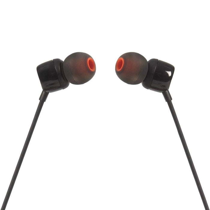 JBL Tune 110 in-ear headphones with 3.5mm mini jack and remote control - black