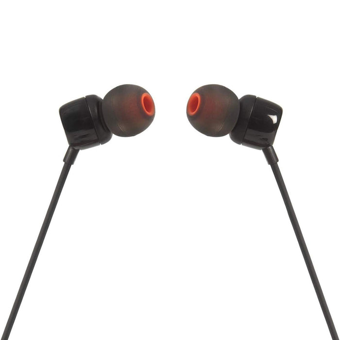 JBL Tune 110 in-ear headphones with 3.5mm mini jack and remote control - black
