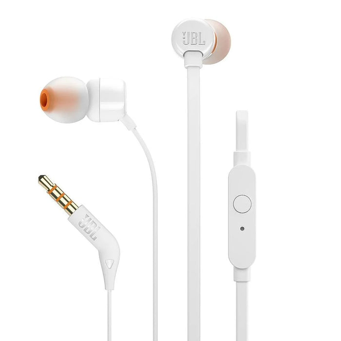 JBL T110 Wired In-Ear Headphones Mini Jack 3.5mm - White