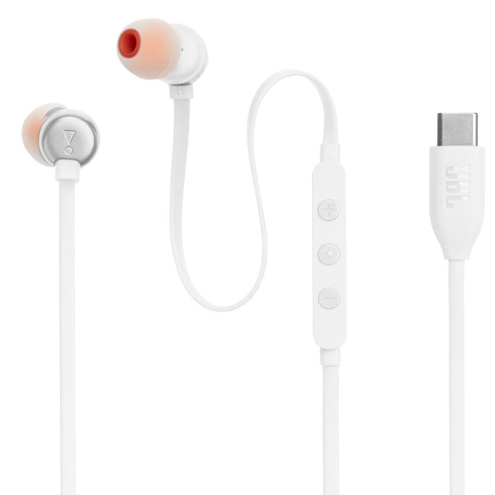 JBL Tune 310C In-Ear USB-C Headphones White