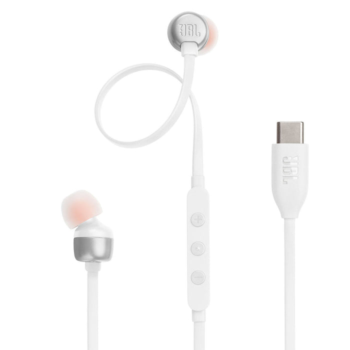 JBL Tune 310C In-Ear USB-C Headphones White
