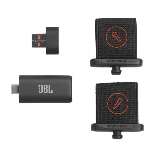 JBL EasySing Mics wireless microphones, up to 30 meters, up to 10 hours of use