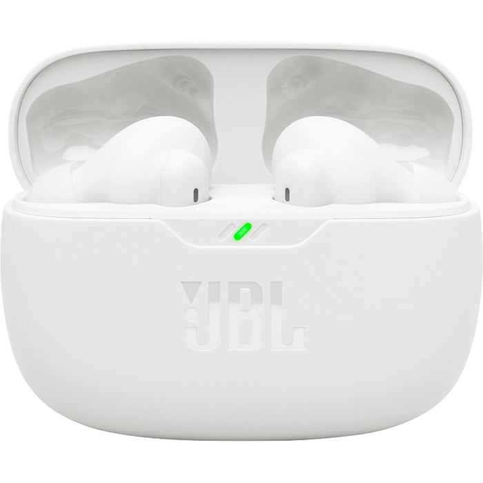 True wireless headphones JBL WAVE BEAM 2 WIRELESS CONNECTION, WHITE