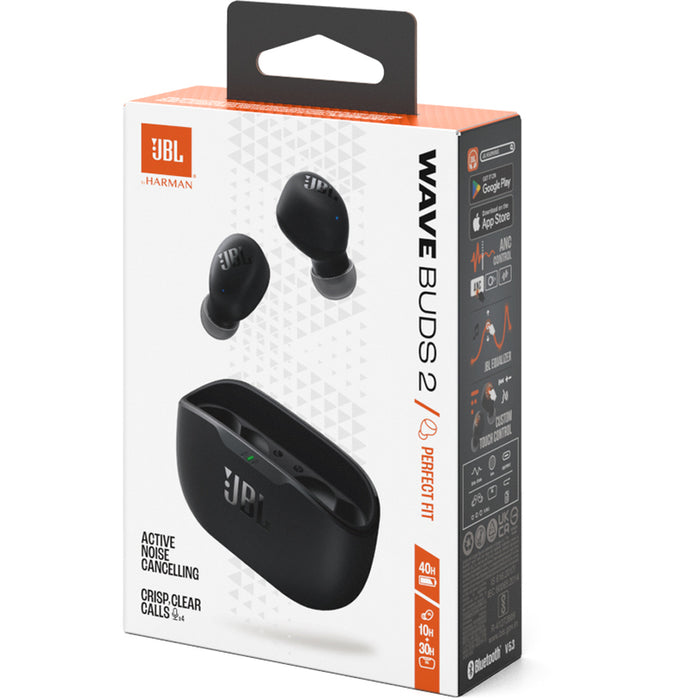 JBL Wave Buds 2 TWS Bluetooth Wireless In-Ear Earbuds Black EU
