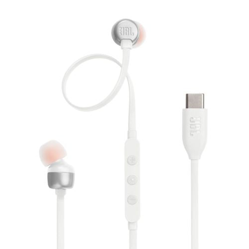 JBL Tune 310C Pure Bass In-Ear Headphones, (Type-C), White EU