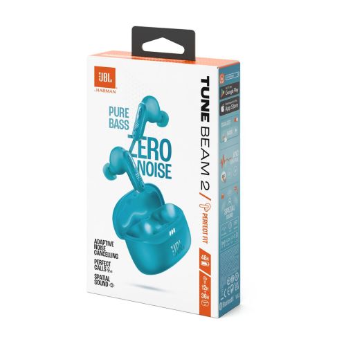 JBL Tune Beam 2 TWS Bluetooth Wireless In-Ear Earbuds Teal EU