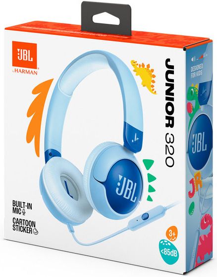 JBL JR320 Wired on-ear kids headphones, Blue
