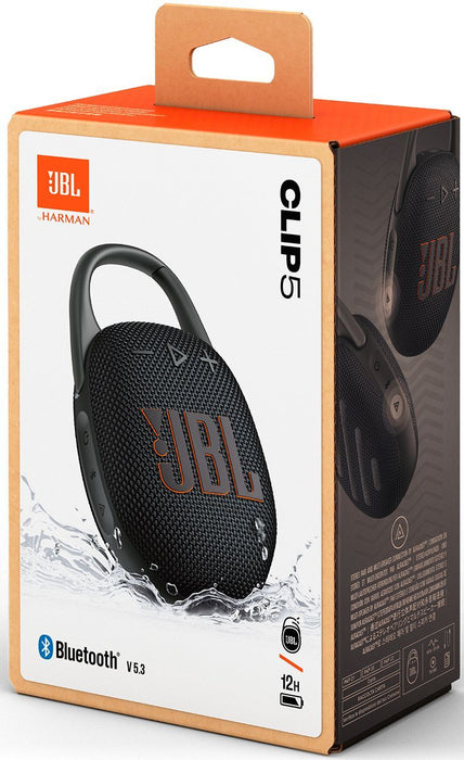 JBL CLIP 5 Bluetooth Wireless Speaker Black EU