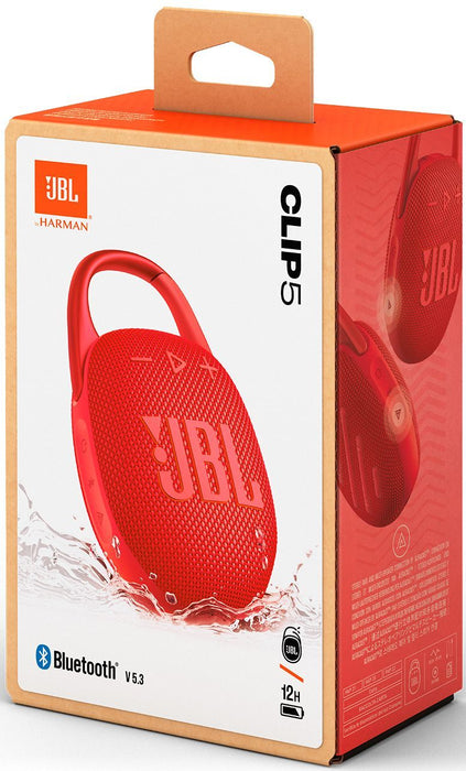 JBL CLIP 5 Bluetooth Wireless Speaker Red EU