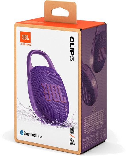 JBL CLIP 5 Bluetooth Wireless Speaker Purple EU