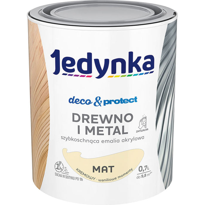 QUICK DRY ACRYLIC ENAMEL LACQUER CREAM MAT 700 ML JEDYNKA