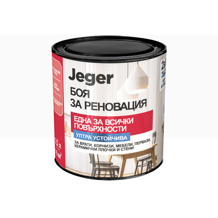 PAINT FOR RENOVATION WHITE 0.5 L JEGER