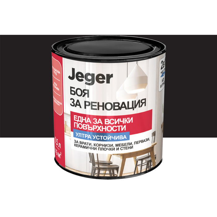 PAINT FOR RENOVATION BLACK 0.5 L JEGER