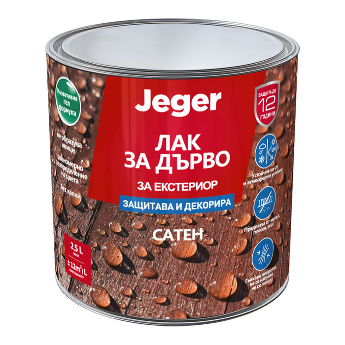 WOOD VARNISH LIGHT OAK 2.5 L JEGER