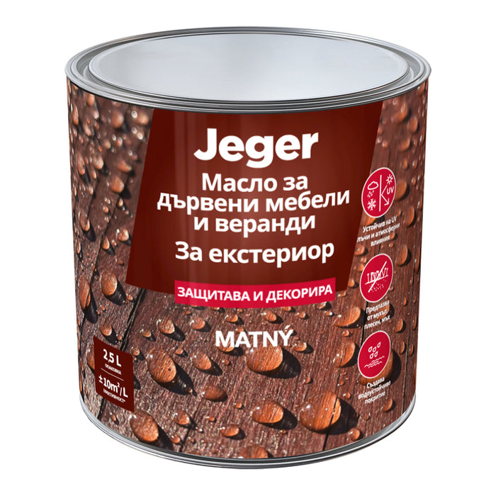 WALNUT WOOD OIL 2.5 L JEGER