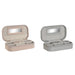 Jewelry box DKD Home Decor White Grey Lilac Light Pink Polyurethane Mirror 18,5 x 10 x 5 cm (2 Units) - Декорация и