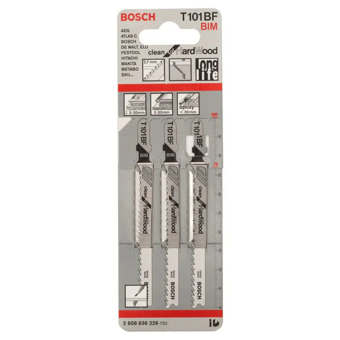 JIG SAW KNIFE BOSCH T101 3 PCS - Ножове за прободни триони<<<Консумативи за електроинструменти<<<Инструменти и