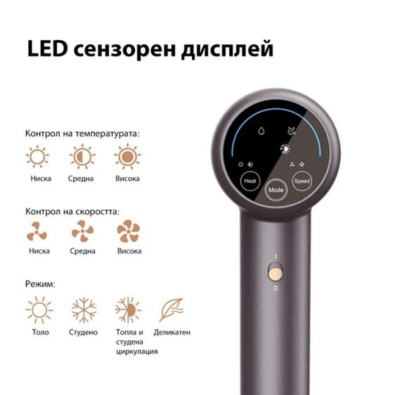 Ultrasonic hair dryer JIMMY F8