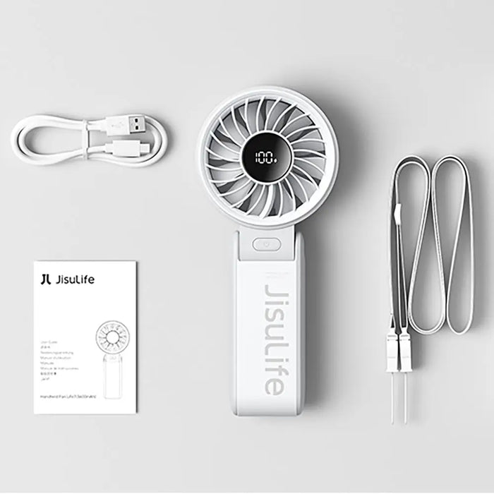 Jisulife Handheld Fan Life7 5000mAh Portable USB Fan - Gray - Household accessories<<<HurtelXML
