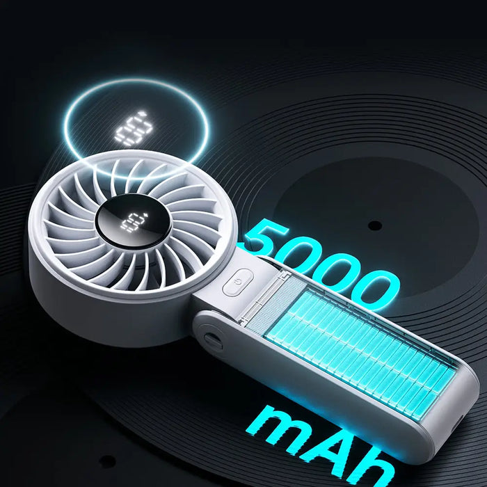 Jisulife Handheld Fan Life7 5000mAh Portable USB Fan - Gray - Household accessories<<<HurtelXML