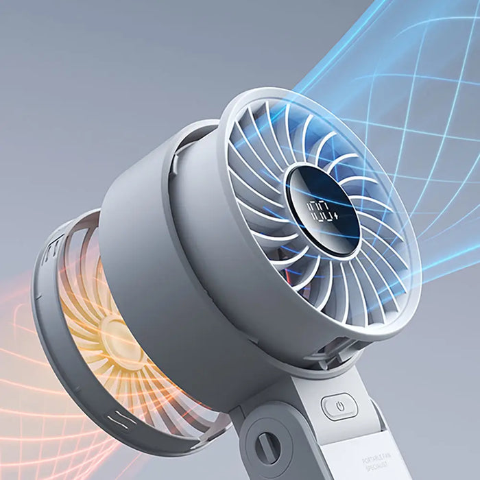 Jisulife Handheld Fan Life7 5000mAh Portable USB Fan - Gray - Household accessories<<<HurtelXML