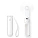 Jisulife Handheld Fan Life8 Mini Portable USB Fan with 2000mAh Power Bank and Flashlight - White - Household