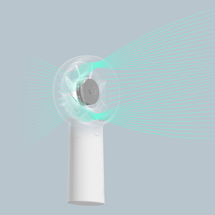 Jisulife Handheld Fan Life5 Plus 4000mAh Portable Mini Blower USB Fan - White