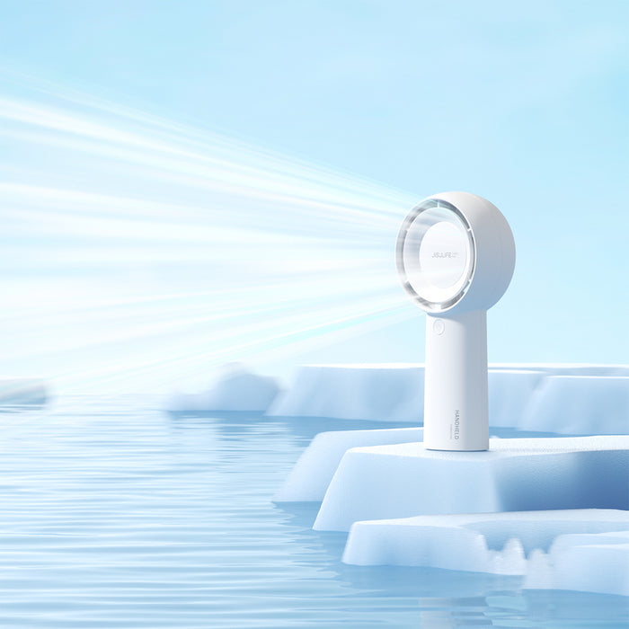 Jisulife Handheld Fan Life5 Plus 4000mAh Portable Mini Blower USB Fan - White