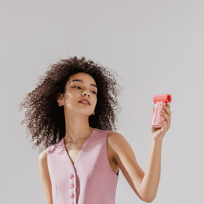 Jisulife Handheld Fan Life9 5000mAh Portable Mini Blower USB Fan - Pink