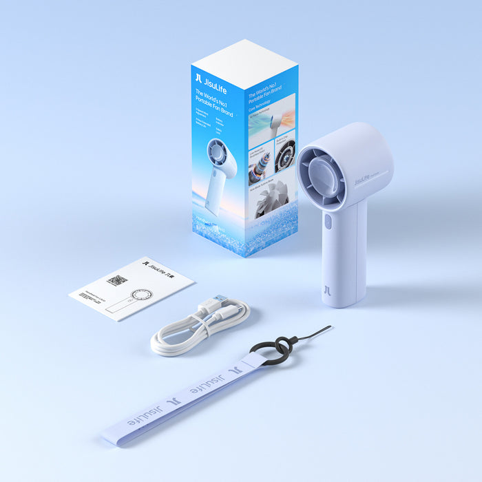 Jisulife Handheld Fan 10 4000mAh Portable USB Fan - Blue