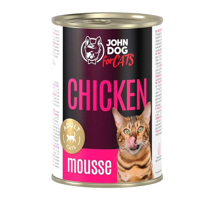 JOHN DOG For cats Chicken Mousse - wet cat food - 400g