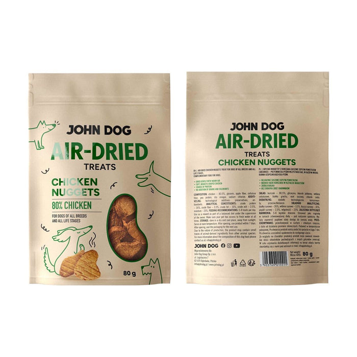 JOHN DOG Air-Dried Chicken nuggets - dog treat - 80g