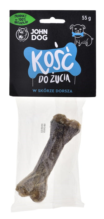 JOHN DOG Chewing bone with cod - dog chew - 12 cm